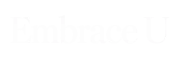 Embrace U White Wordmark on Transparent Background